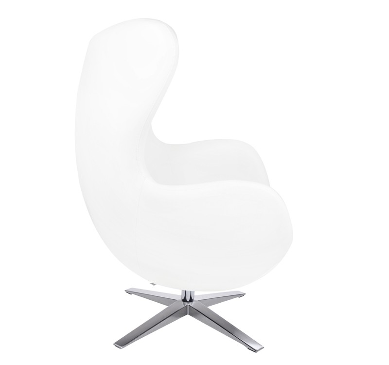 Fotel EGG SZEROKI PU biały