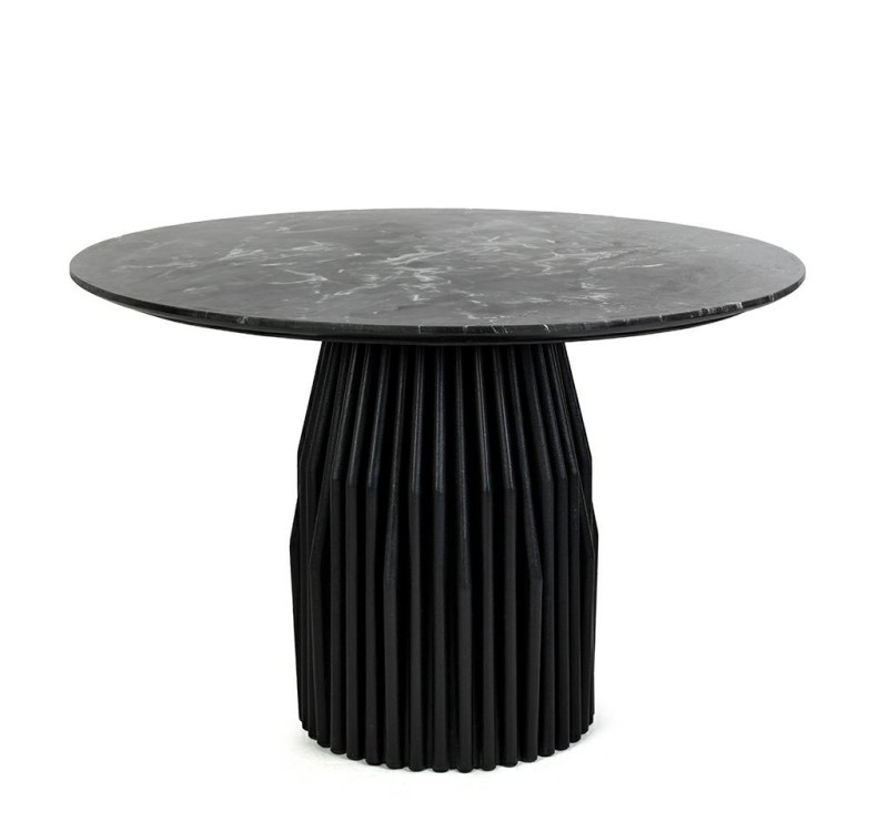 MaMaison stół jadalniany LEVANTE 120      czarny marmur