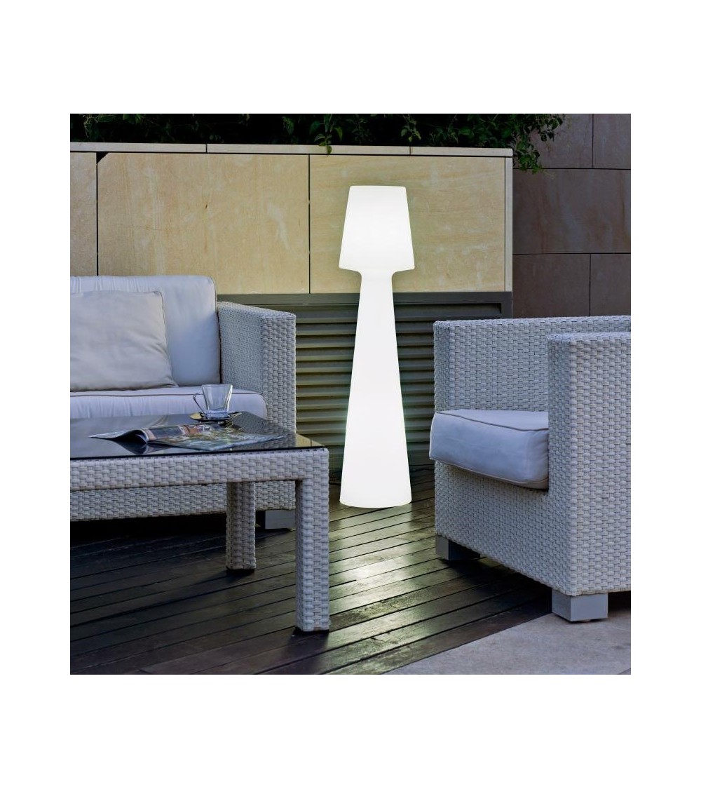 NEW GARDEN lampa podłogowa LOLA 110  BATTERY biała