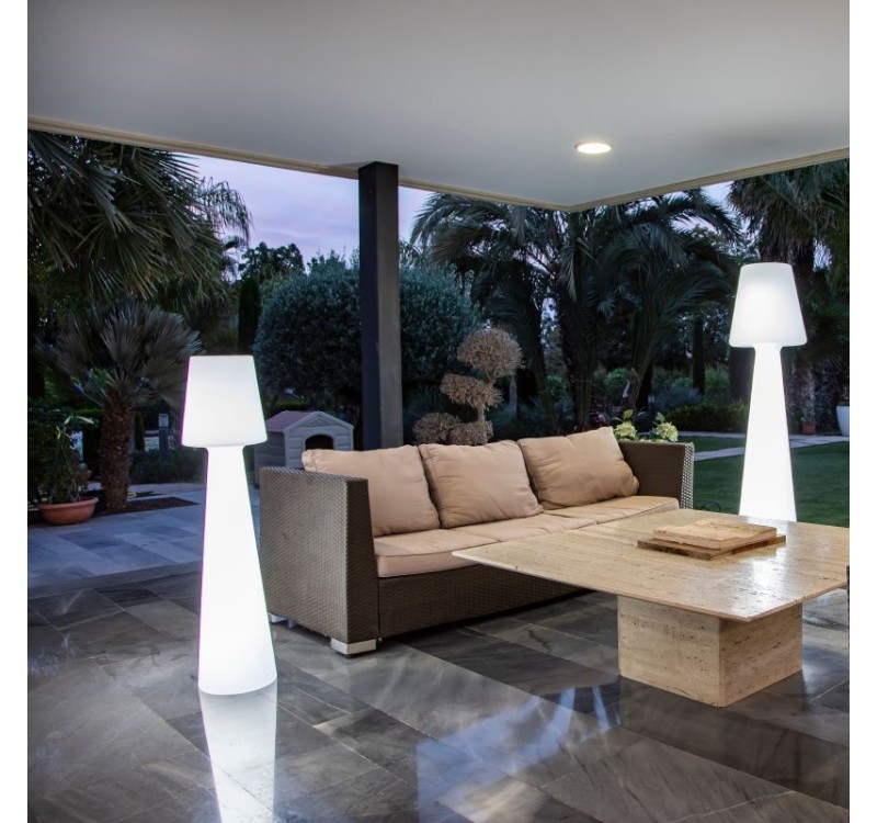 NEW GARDEN lampa podłogowa LOLA 110  BATTERY biała