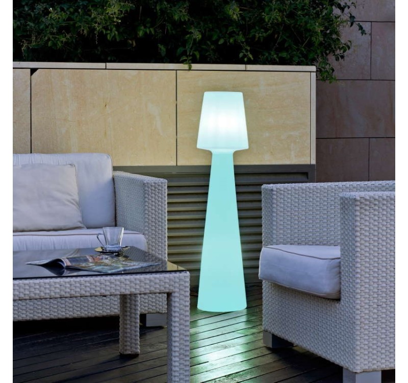 NEW GARDEN lampa podłogowa LOLA 110  BATTERY biała