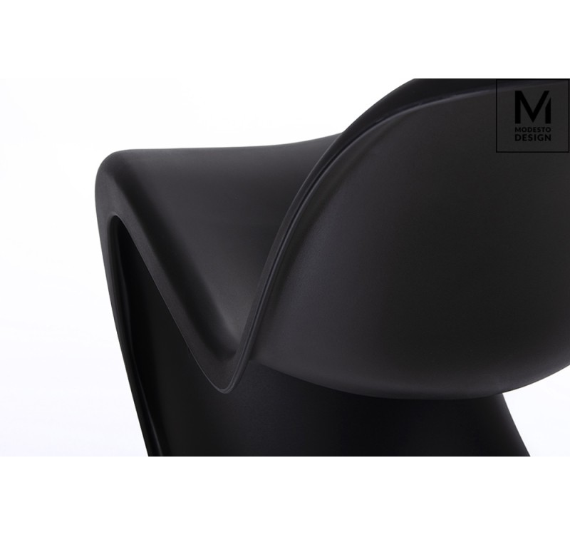 MODESTO krzesło HOVER czarne - polipropylen