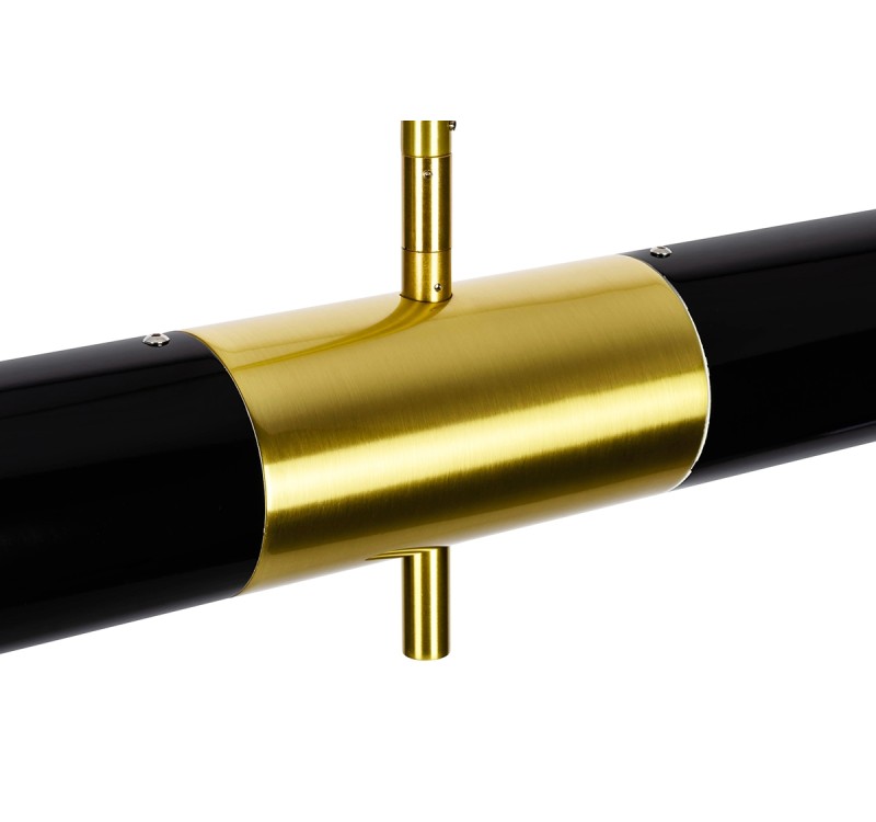 Lampa wisząca APOLLO 1 czarna - szczotkowane złoto