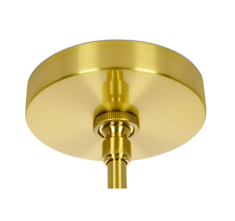 Lampa wisząca APOLLO 1 czarna - szczotkowane złoto