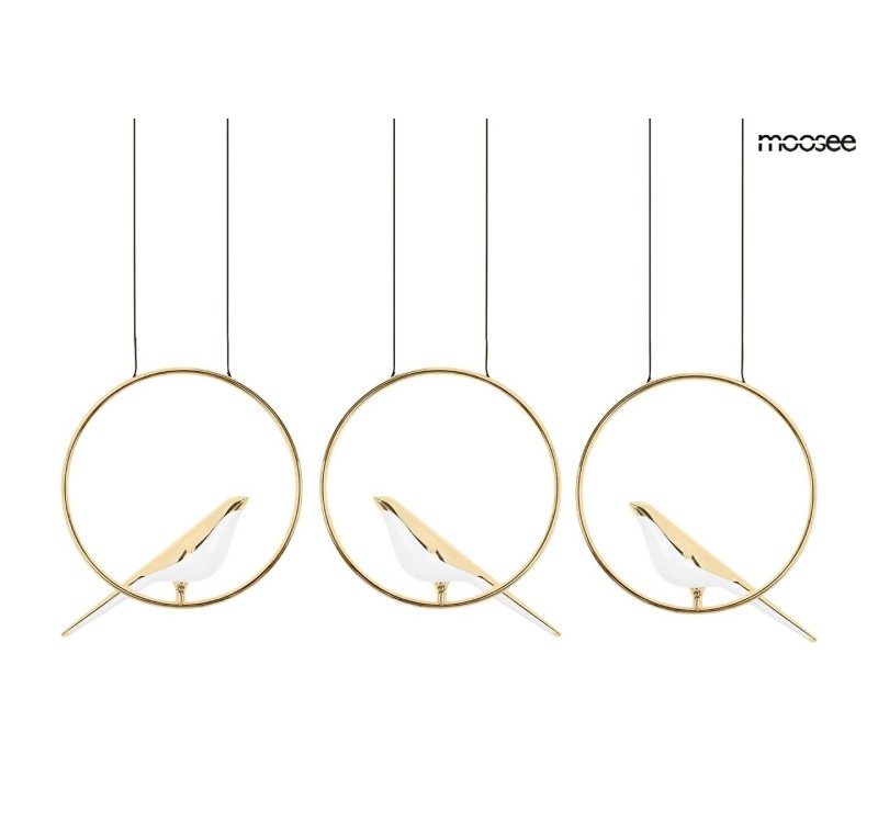 MOOSEE lampa wisząca BIRD LINE złota