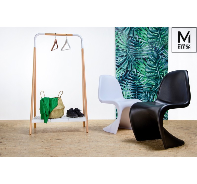 MODESTO krzesło HOVER czarne - polipropylen