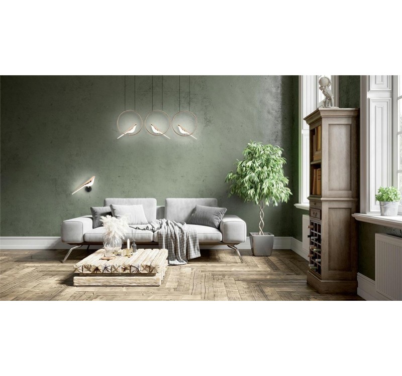 MOOSEE lampa wisząca BIRD LINE złota