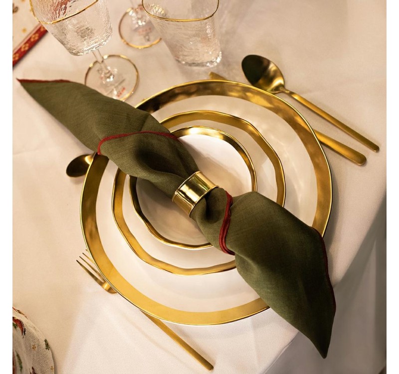 KARE miska BELL 15 cm biało-złota