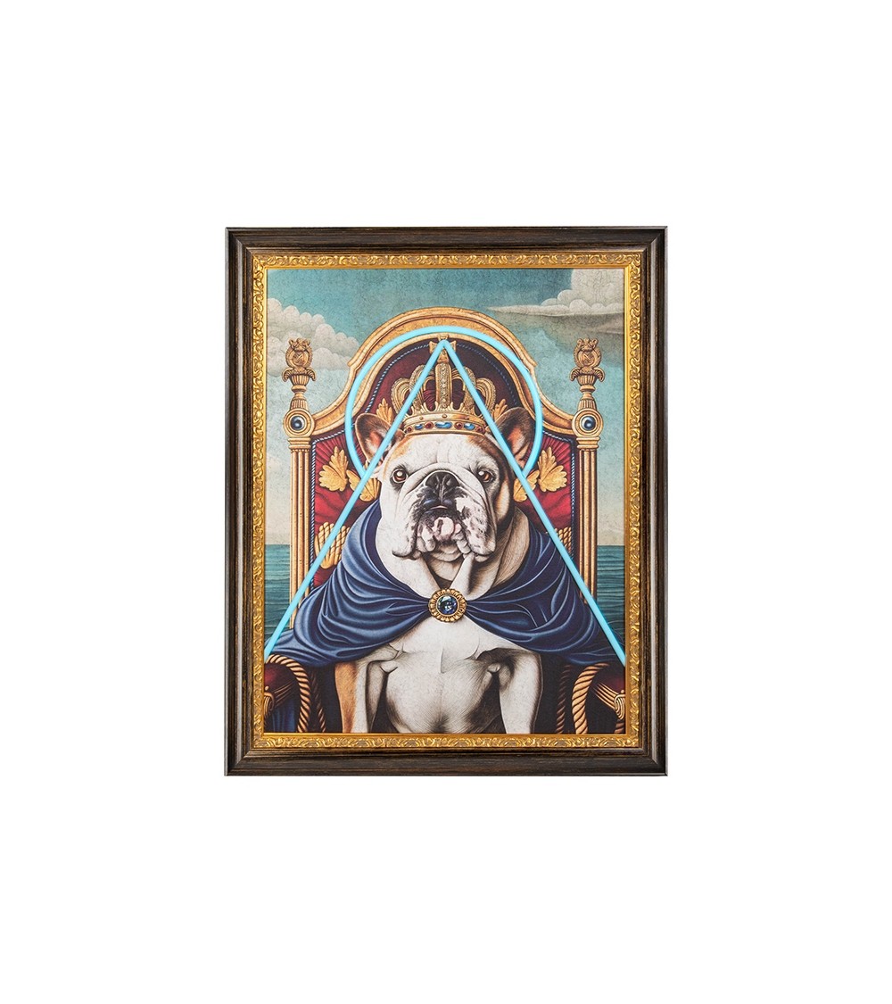 Obraz NEON BULLDOG 80x100 cm