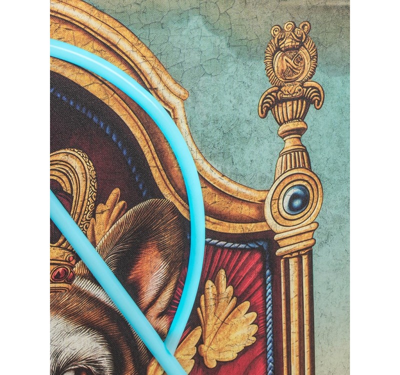 Obraz NEON BULLDOG 80x100 cm