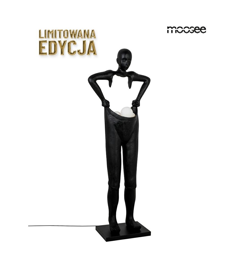 MOOSEE lampa podłogowa HUMAN HOUDINI      czarna