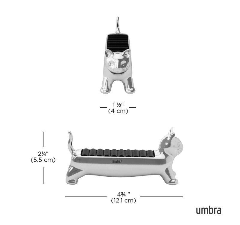 UMBRA organizer na pierścionki ALI CAT    chrom