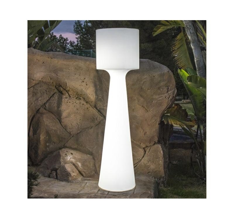 NEW GARDEN lampa ogrodowa GRACE 140  BATTERY biała