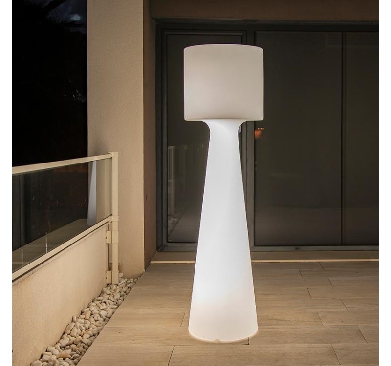 NEW GARDEN lampa ogrodowa GRACE 140  BATTERY biała