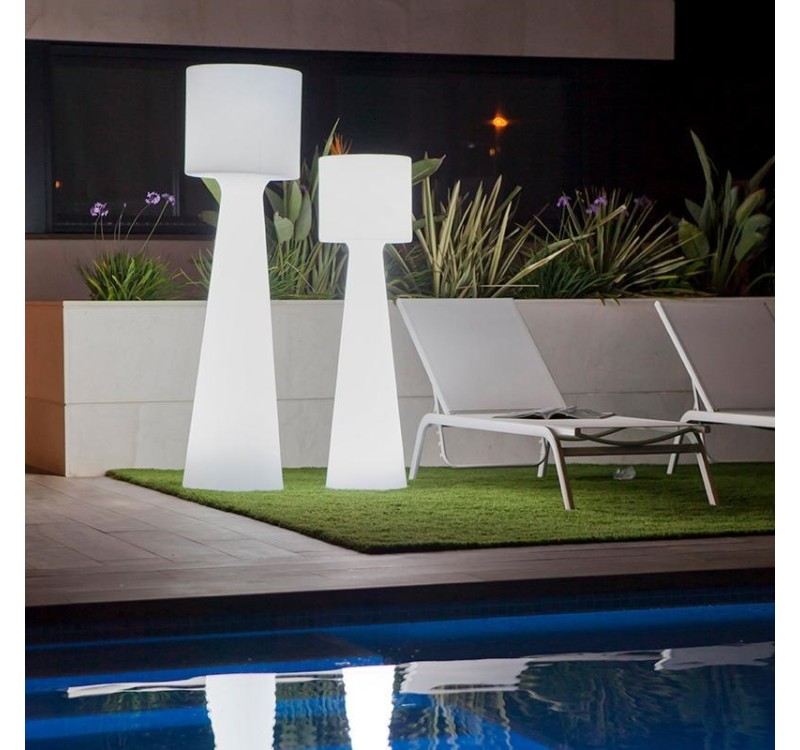 NEW GARDEN lampa ogrodowa GRACE 140  BATTERY biała