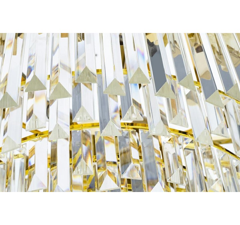 Lampa wisząca IMPERIAL GOLD 60 - stal, kryształ