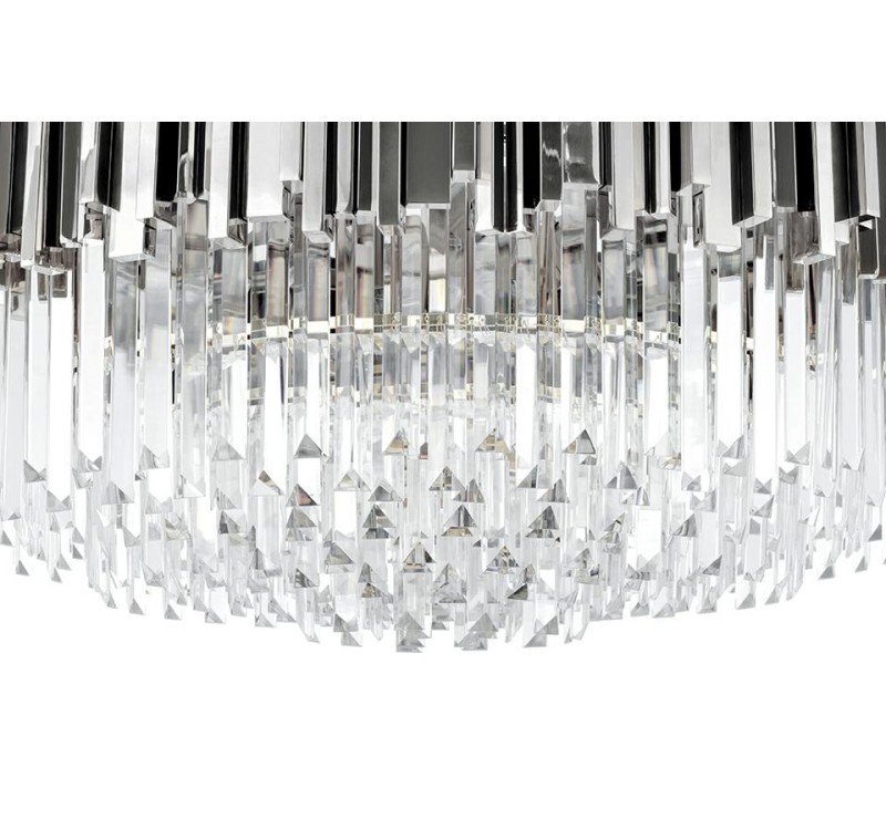 Lampa wisząca IMPERIAL SILVER 80 - stal, kryształ