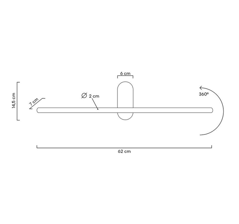 MOOSEE lampa ścienna TOBIA złota