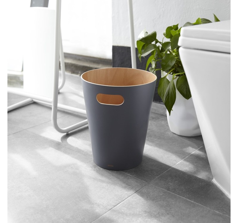 UMBRA kosz na śmieci WOODROW - charcoal