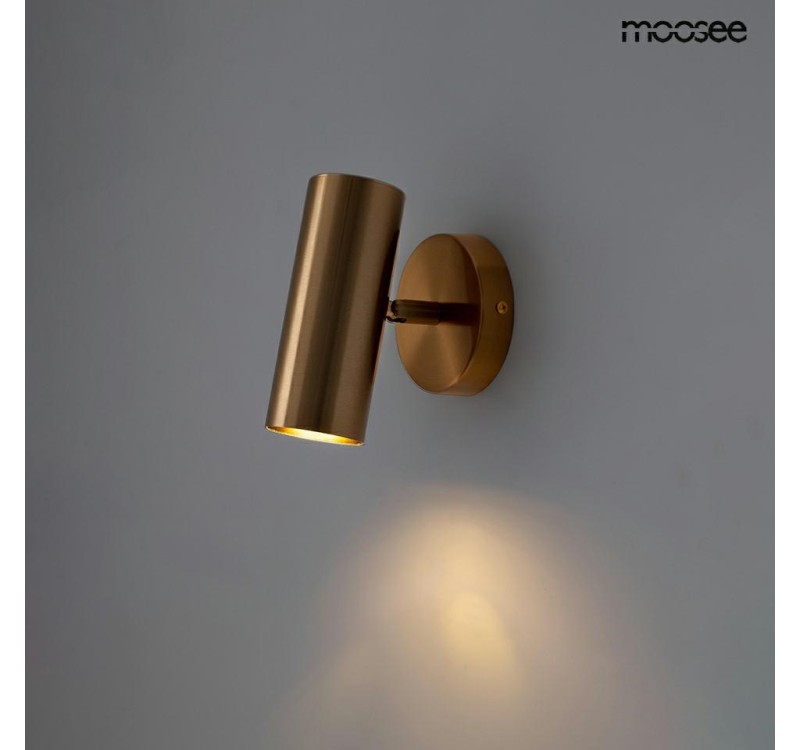 MOOSEE lampa ścienna SPOT złota