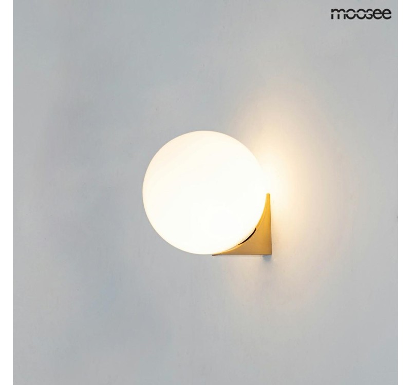 MOOSEE lampa ścienna BOLL złota
