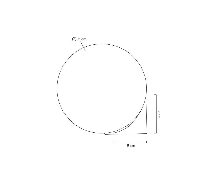 MOOSEE lampa ścienna BOLL złota