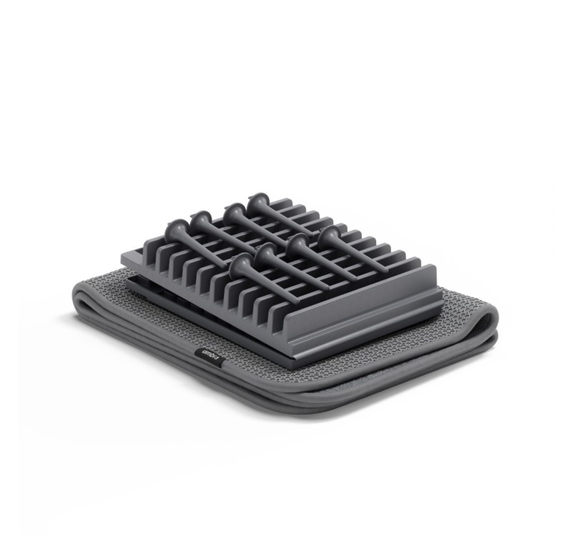 UMBRA suszarka do naczyń z matą UDRY jasno-szara