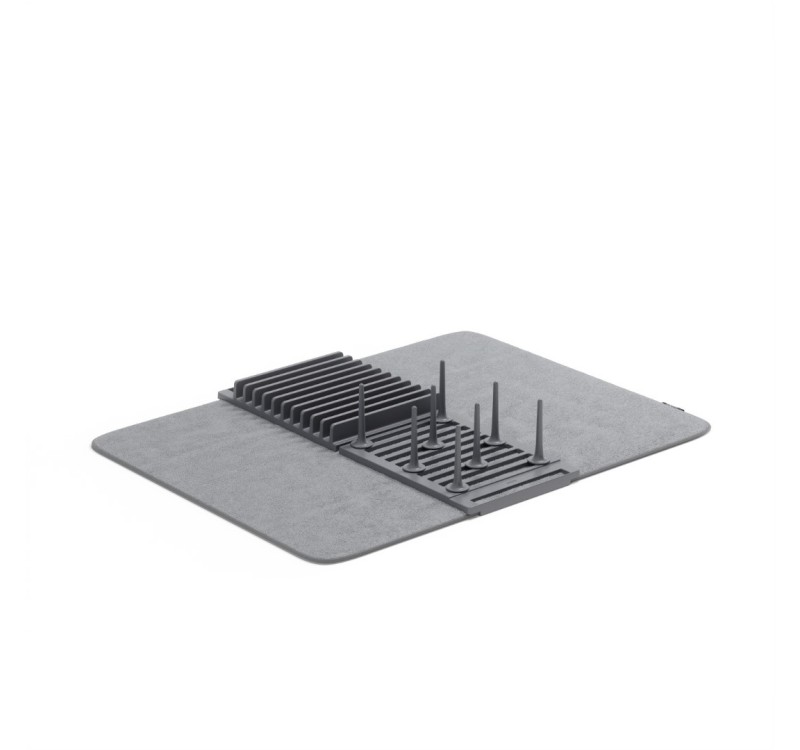 UMBRA suszarka do naczyń z matą UDRY jasno-szara