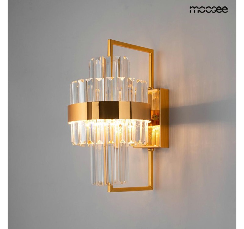 MOOSEE lampa ścienna IMPERO złota