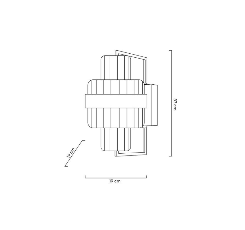 MOOSEE lampa ścienna IMPERO złota