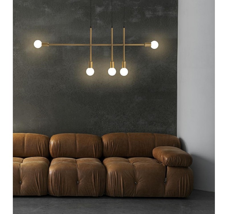 MOOSEE lampa wisząca RIVA 5 złota