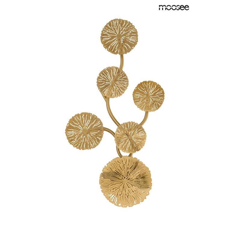 MOOSEE lampa ścienna LIRIO 6 złota