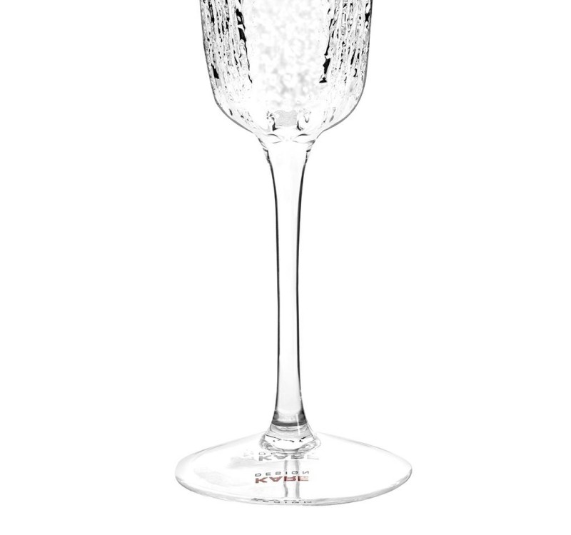 KARE komplet 4 kieliszków do szampana     CASCATA 250ml