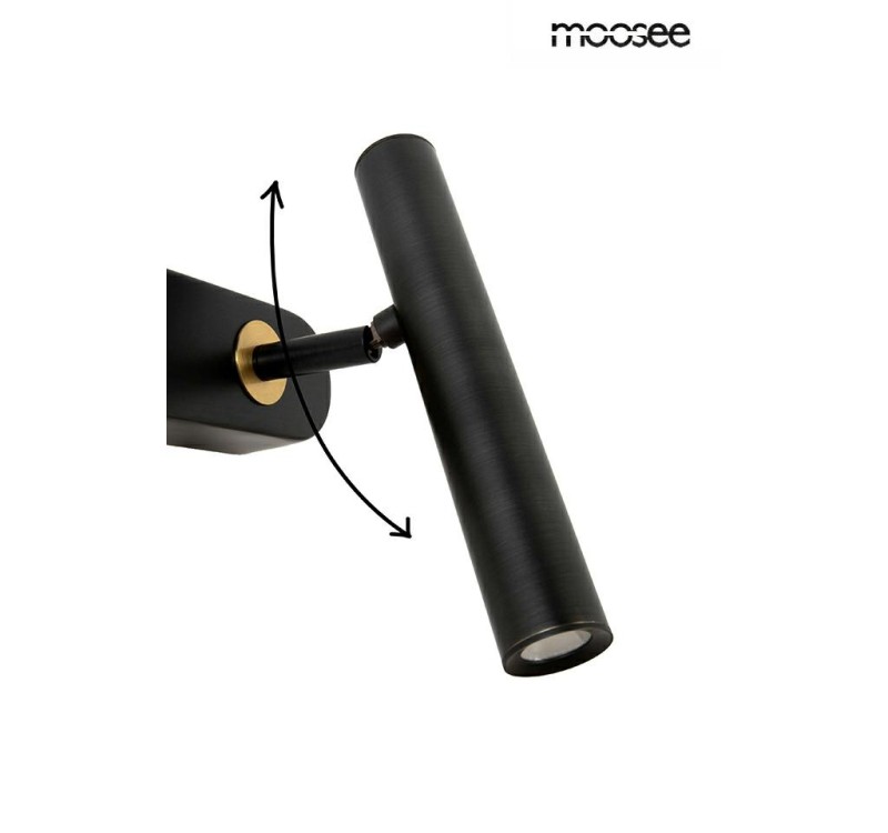 MOOSEE lampa ścienna BOY TUBE R czarna