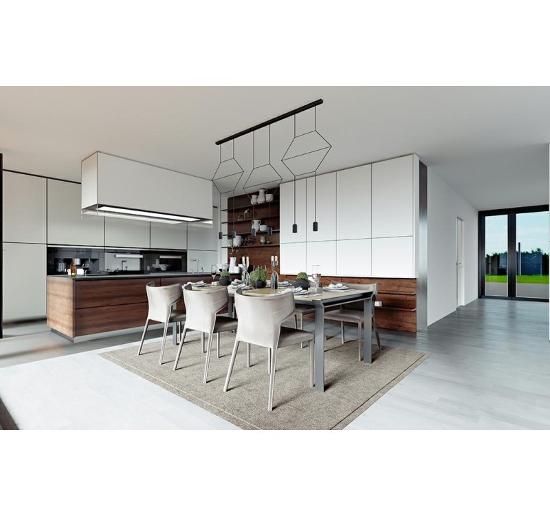 MOOSEE lampa wisząca FLUSSO LINE 6        czarna