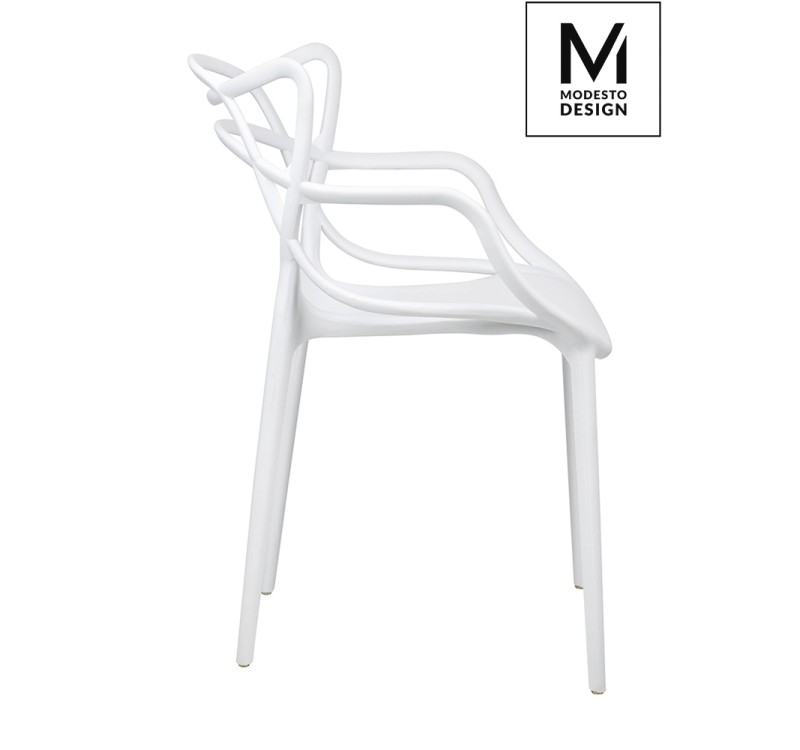 MODESTO krzesło HILO białe - polipropylen