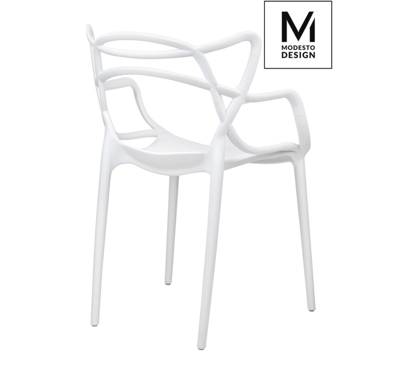 MODESTO krzesło HILO białe - polipropylen