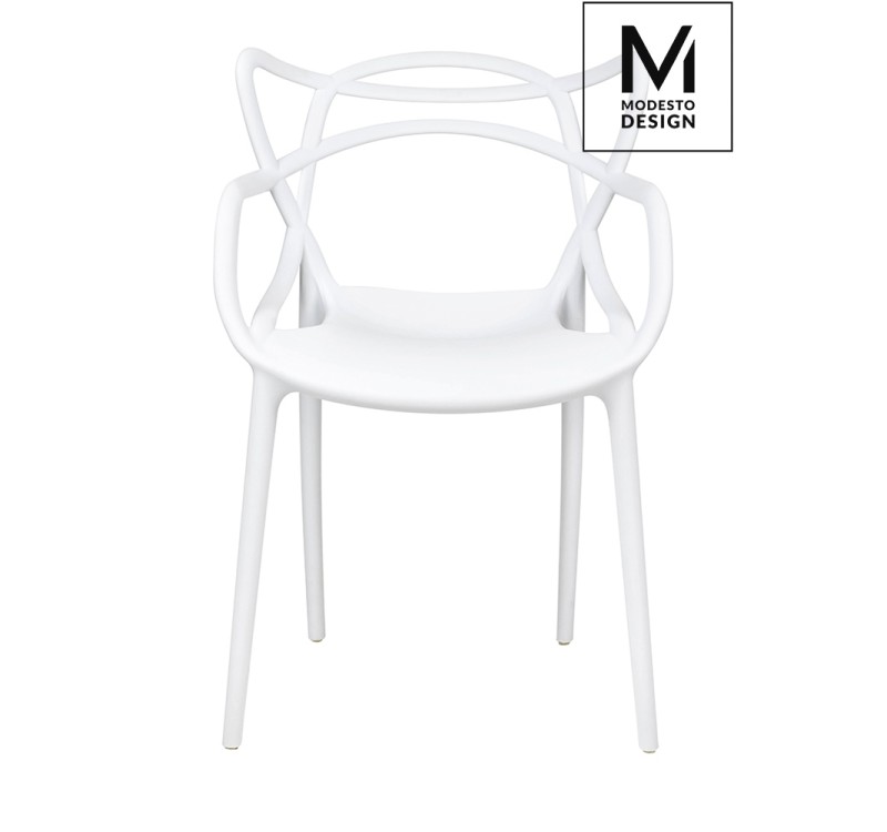 MODESTO krzesło HILO białe - polipropylen