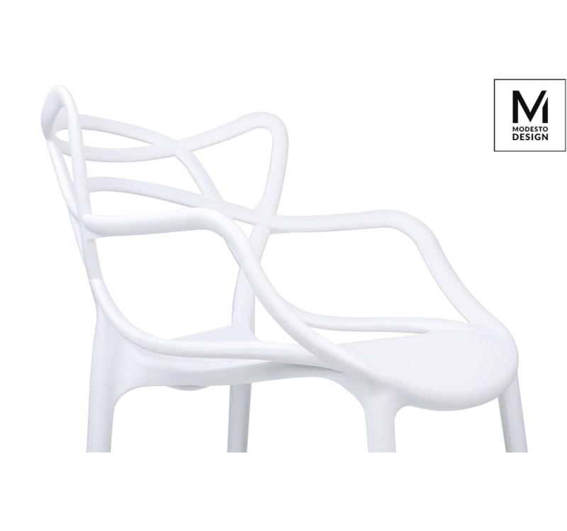 MODESTO krzesło HILO białe - polipropylen