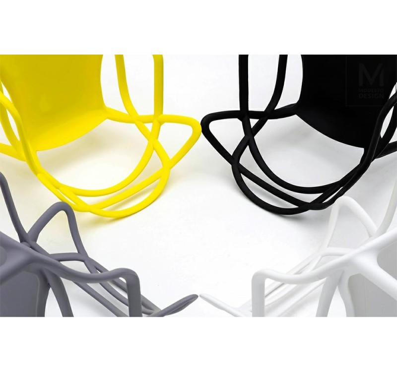 MODESTO krzesło HILO białe - polipropylen