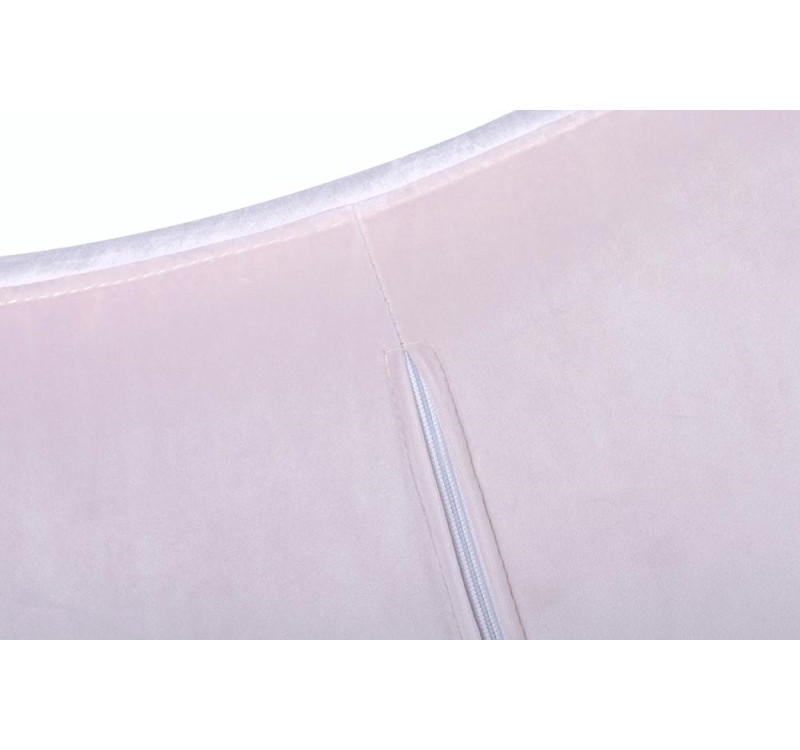 Fotel EGG SZEROKI VELVET jasny róż.30 - welur, podstawa stal