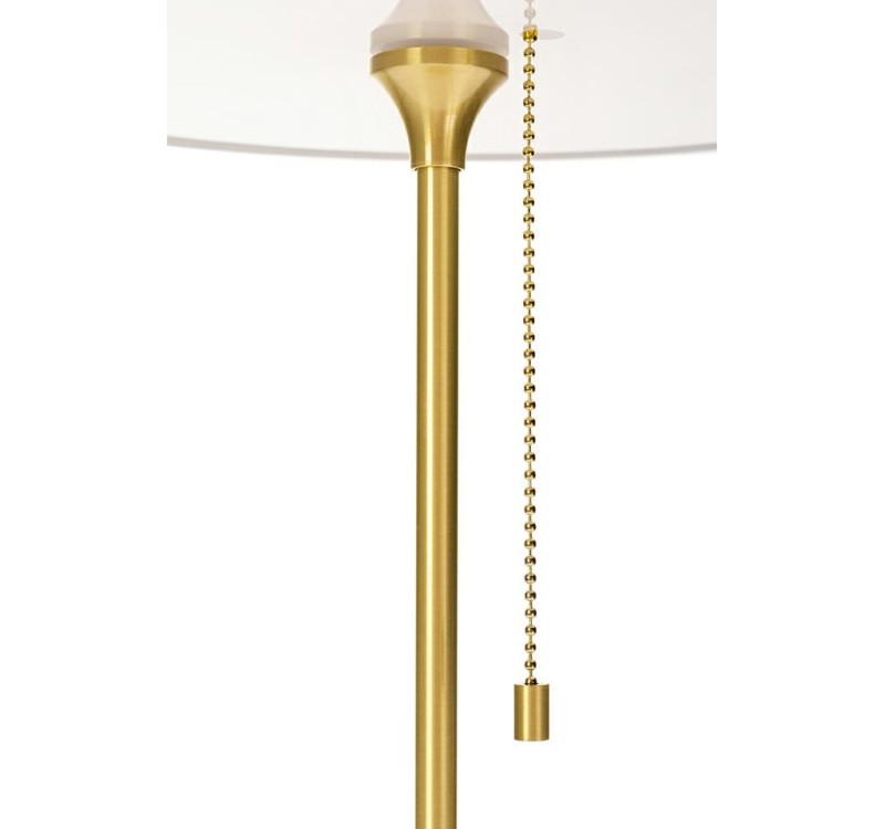 Lampa biurkowa ARTE biało-złota - aluminium, szkło