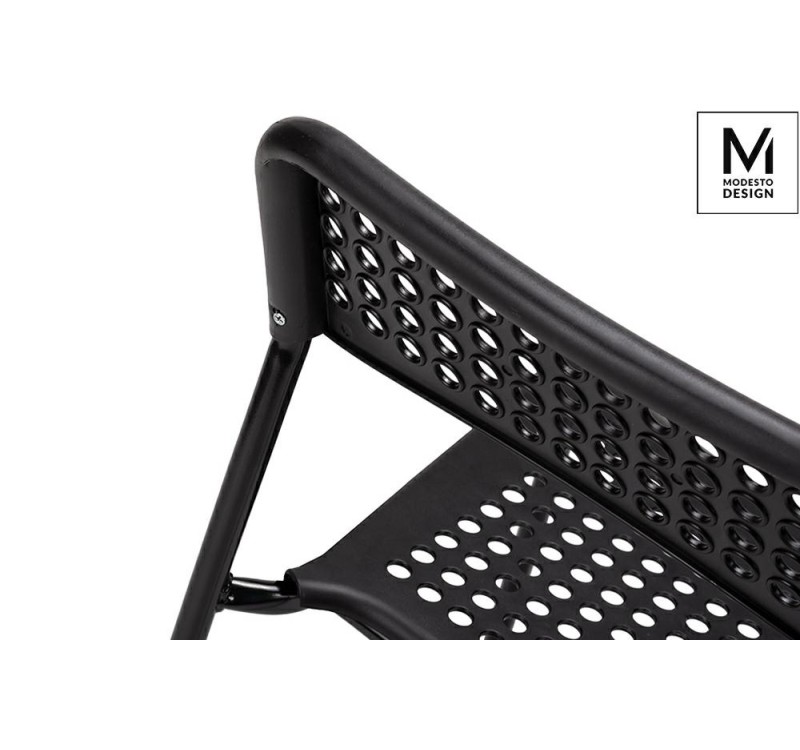 MODESTO krzesło DAVIS czarne - polipropylen, metal