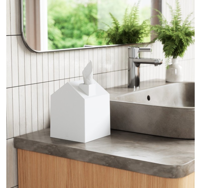 UMBRA pudełko na chusteczki CASA białe