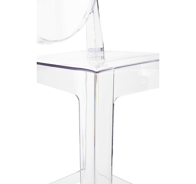 Krzesło barowe VICTORIA 65 cm transparentne