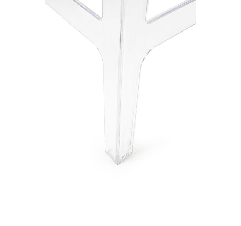 Krzesło barowe VICTORIA 65 cm transparentne