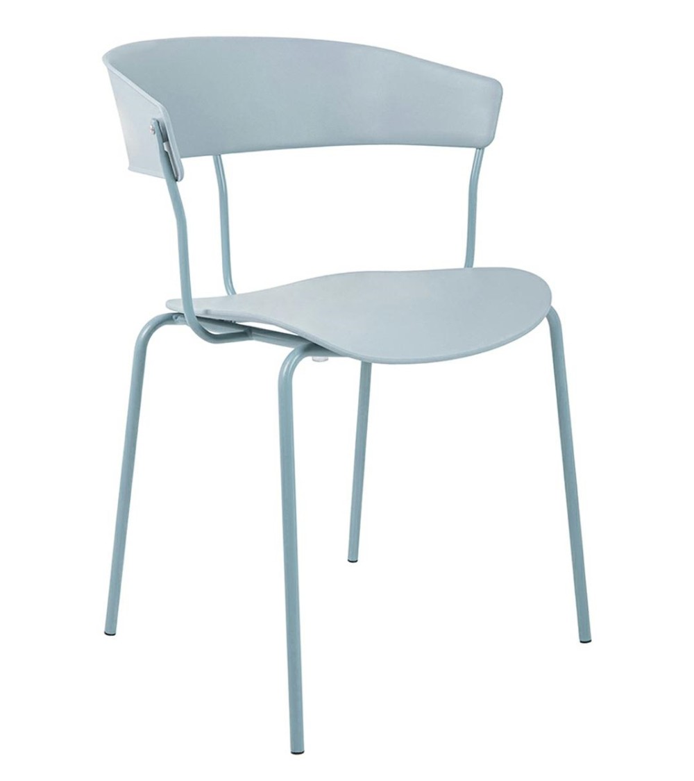 Krzesło JETT jasnoszare - polipropylen, metal