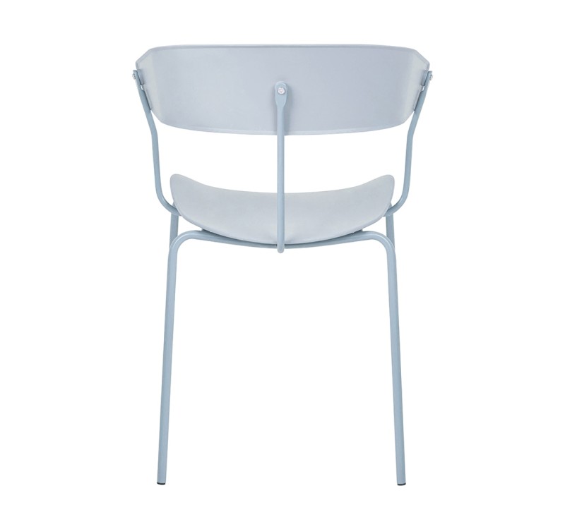 Krzesło JETT jasnoszare - polipropylen, metal