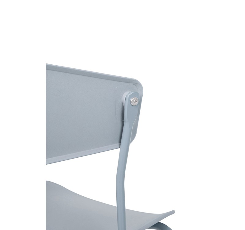 Krzesło JETT jasnoszare - polipropylen, metal