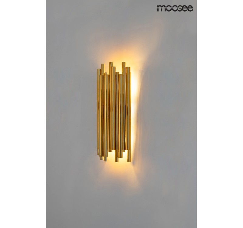 MOOSEE lampa ścienna TUBO złota